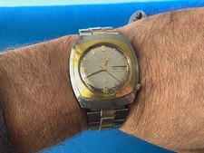 Rarissimo Bulova Accutron cal. 2182 perfettamente funzionante acciaio lamin. oro