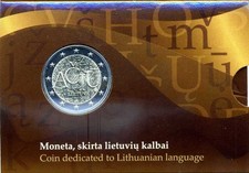 Coincard 2 Euro  Lituania "ACIU" 2015 (BU) - Litauen Lithuania Lituanie