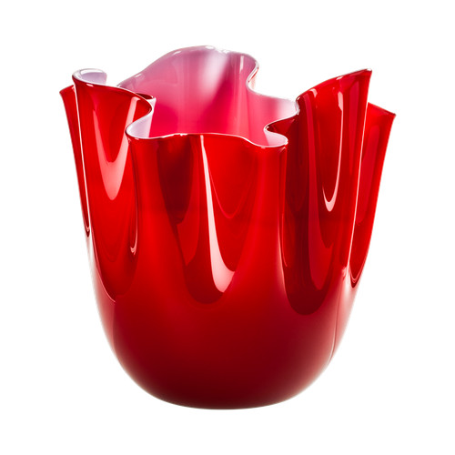 Venini vaso fazzoletto opalino - venini,