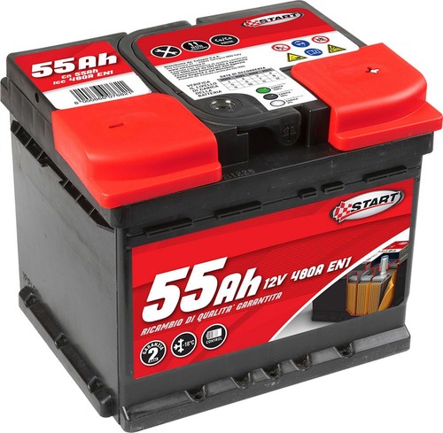 Start batteria auto 55ah - start,