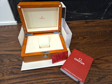 Scatola orologio Omega originale con manuale e scatola esterna speedmaster seamaster orologio da polso