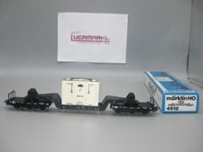 Märklin HO 4618 .3 DB (988 96 SST 53) carrello a pianale ribassato con una scatola BAHIA #d376