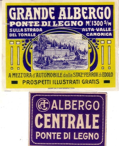 Due etichette bagagli - due, hotel