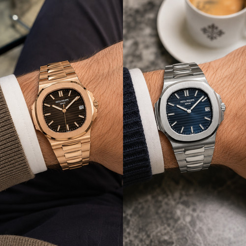 Silver steel strap - for, patek