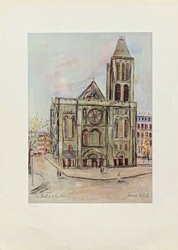 Utrillo maurice lithographie - utrillo,