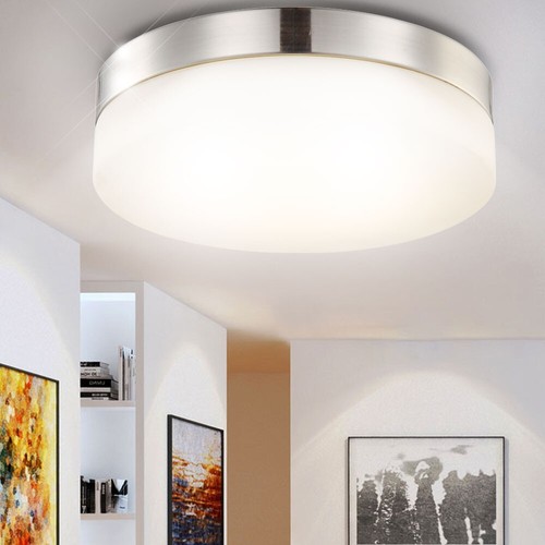 Led plafoniera rotondo nichel - plafoniera,