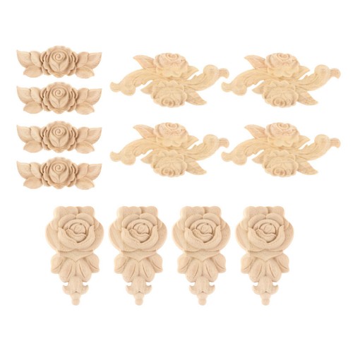 4pcs legno naturale - in,