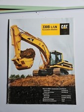 Escavatore Caterpillar 330b Brochure Scheda Tecnica Completa Lingua Italiana 