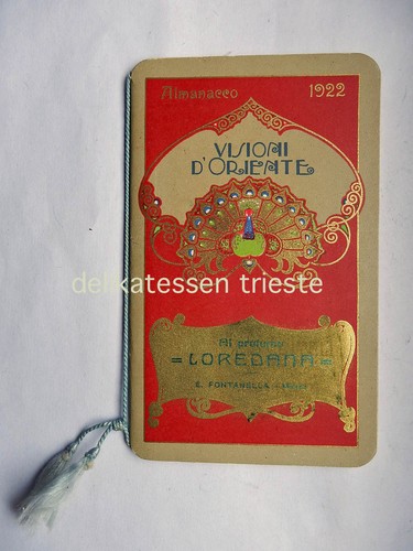 Calendario barbiere 1922 - calendario,