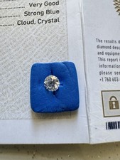 Piccolo Capolavoro. Diamante naturale F VS2 0.40 certificato GIA  CUTGRADE EXCE.