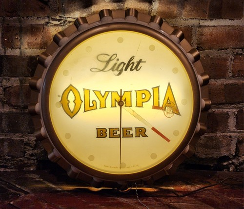 Orologio birra olympia tappo - orologio,