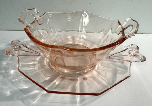 Vintage pink depression - depression, glass