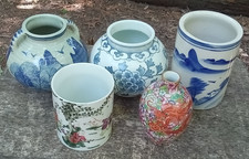 Piccolo vaso drago cinese e