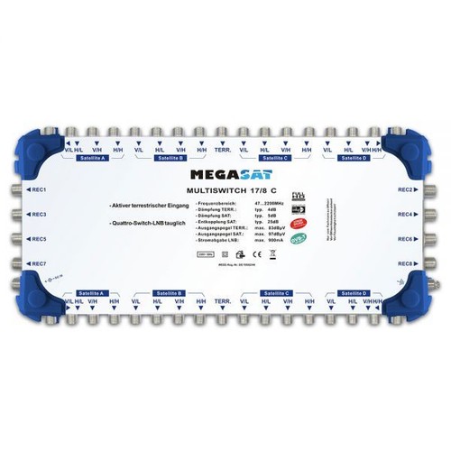 Megasat multiswitch c - multiswitch, 17/8