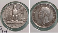 Italia 5 LIRE 1930 ARGENTO KM 67