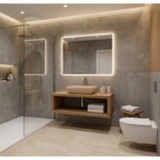 Mobile bagno sospeso legno - sospeso, in