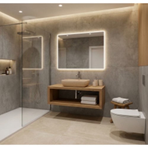 Mobile bagno sospeso legno - bagno, in