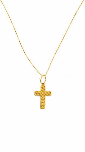 Collana con croce - collana, in