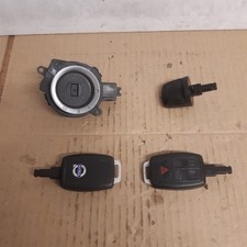 VOLVO V50 S40 C30 C70 2009 SERRATURA ACCENSIONE CANNA 31252481 CON 2 CHIAVI (298)
