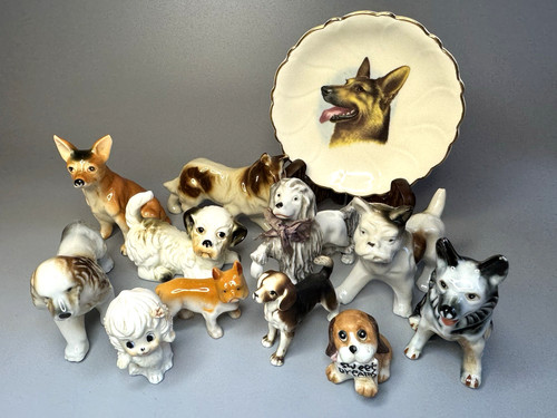 Lotto statuine cane - 12,