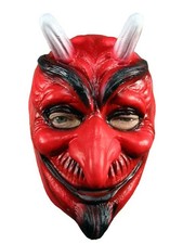Maschera viso davanti diavolo