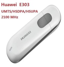 VENDITORE UK - SBLOCCATO HUAWEI E303 USB MOBILE 3/4G BANDA LARGA MODEM DONGLE BIANCO