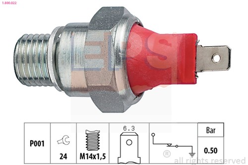 Pressostato olio eps 800 - pressostato, 1.800.022