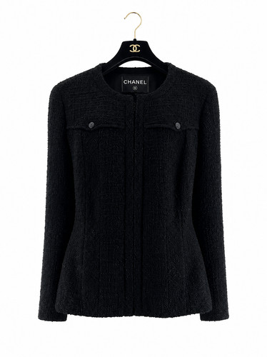 Chanel 04a tweed black cc - 04a,