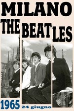 Poster Manifesto Locandina Musica Concerto The Beatles Stampa Vintage 50x70 Cm.