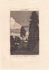 Exlibris Bookplate Radierung