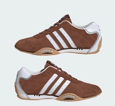 Uk 6.5 EU 40 Adidas Originals Adi Racer Low in marrone e bianco unisex 