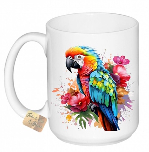 Tazza latte mug pappagallo - tazza,