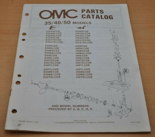 Omc evinrude 50 models - omc, 35