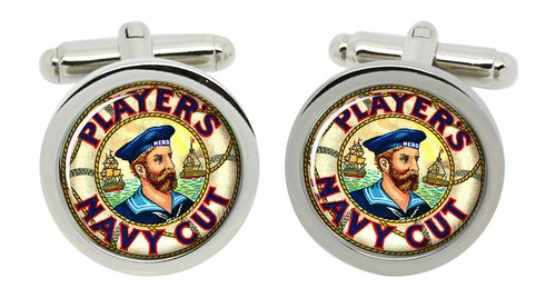 Cufflinks vintage navy cut - vintage, in