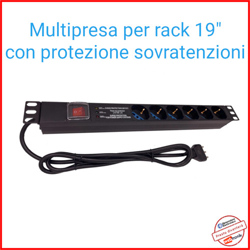 Multipresa con interruttore - multipresa,