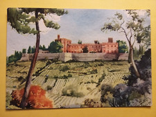 Castello di Brolio in Chianti (Siena). Ristorante da Gino. Illustratore Frattini