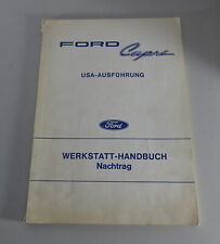 Manuale Di Officina Ford Capri US - Modello Aggiornamento Dal 1972 Stato 04/1972