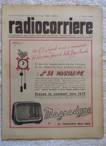 Radiocorriere eiar 1940 42 - radiocorriere,