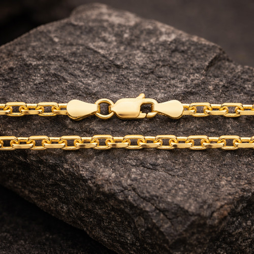 Catena belcher ovale oro - ovale, kt