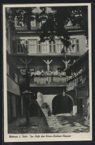 Cartolina weimar turingia - weimar,