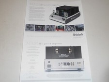 McIntosh MA252 Tube Amplificatore Integrato Brochure 2 Pagine, Specifiche/Info/Articolo