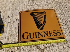 Guinness Irish Ireland Pub Inn Drink Drinking Iron Enamel Advertising Sign