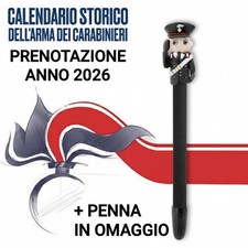 *PRENOTAZIONE* Calendario Storico Arma dei Carabinieri 2026 + PENNA ARTIGIANALE 