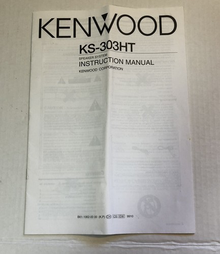 Manuale kenwood 303ht - kenwood, ks-303ht