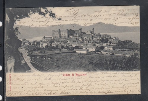 Cartolina veduta bracciano - veduta,
