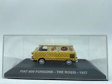 MODELLINO FURGONE FIAT 600 FURGONE TRE ROSSI 1957 - EDICOLA - SCALA 1:43 DIECAST