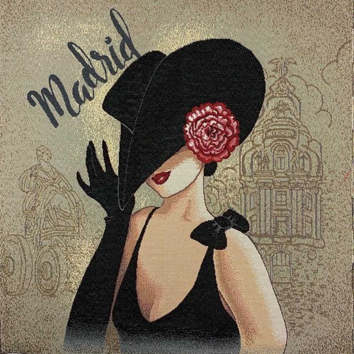 Pannello gobelin donna madrid - pannello,