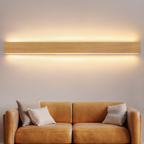 Applique led legno 100cm 36w - led,