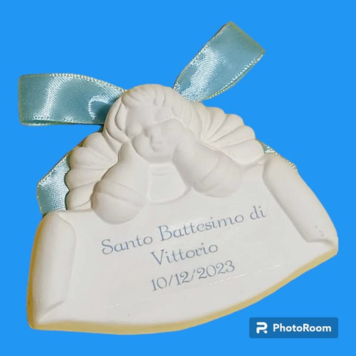 Angelo targhetta bomboniera - targhetta,