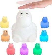 Pauleen 480.34 Good Night Hippo luce notturna 2,5 W RGB batteria USB silicone bianco 5 V